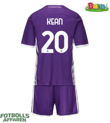 Fiorentina Moise Kean #20 Hemmaställ Barn 2025-26 Kortärmad (+ Korta byxor)
